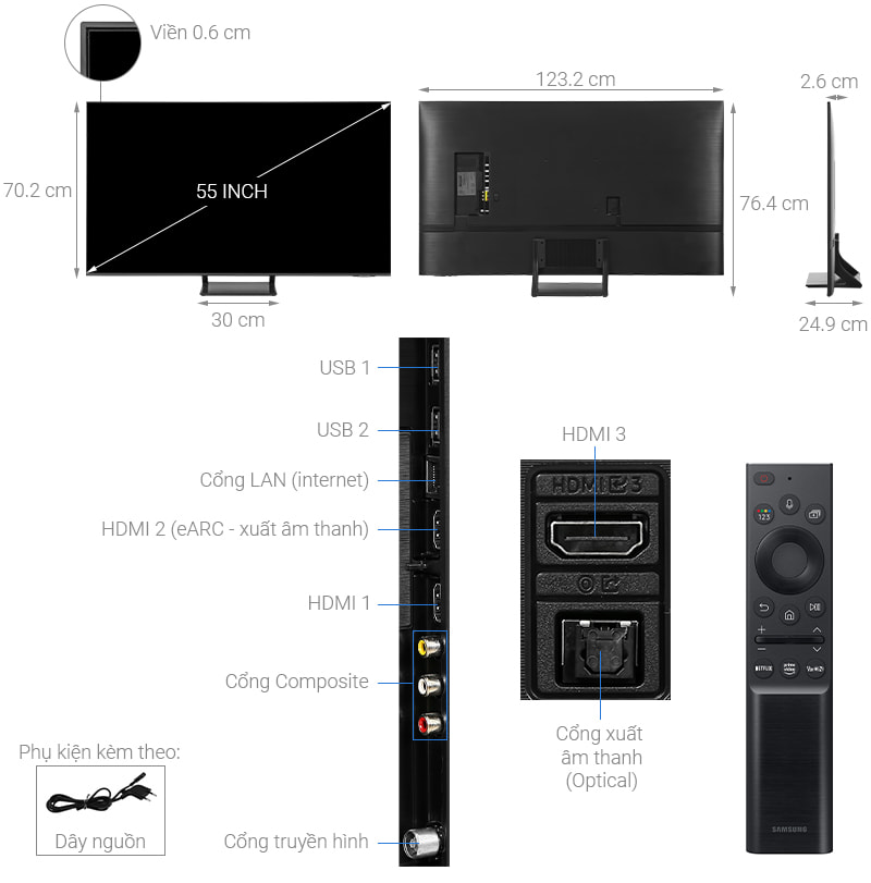 Samsung Smart TV QLED QA55Q65A