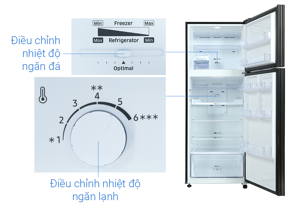Tủ lạnh Samsung Inverter 460 Lít RT46K603JB1/SV