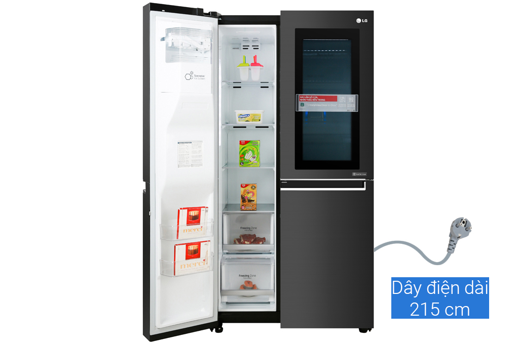 Tủ lạnh LG Inverter 601 lít Side By Side InstaView Door-in-Door GR-X247MC