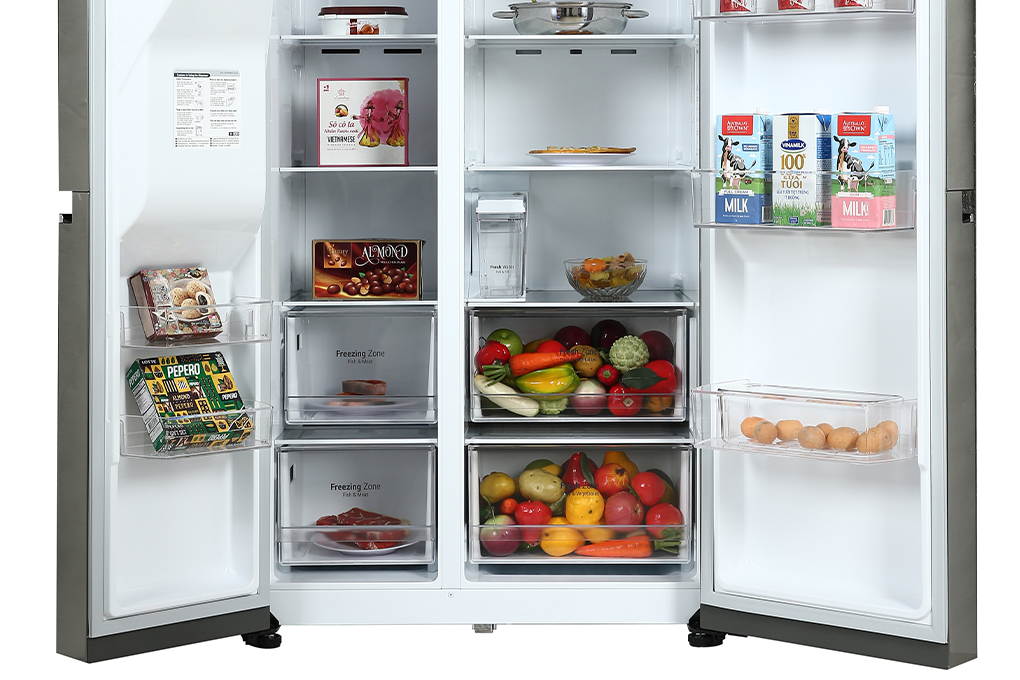 Tủ lạnh LG Inverter 635 lít Side By Side GR-D257JS