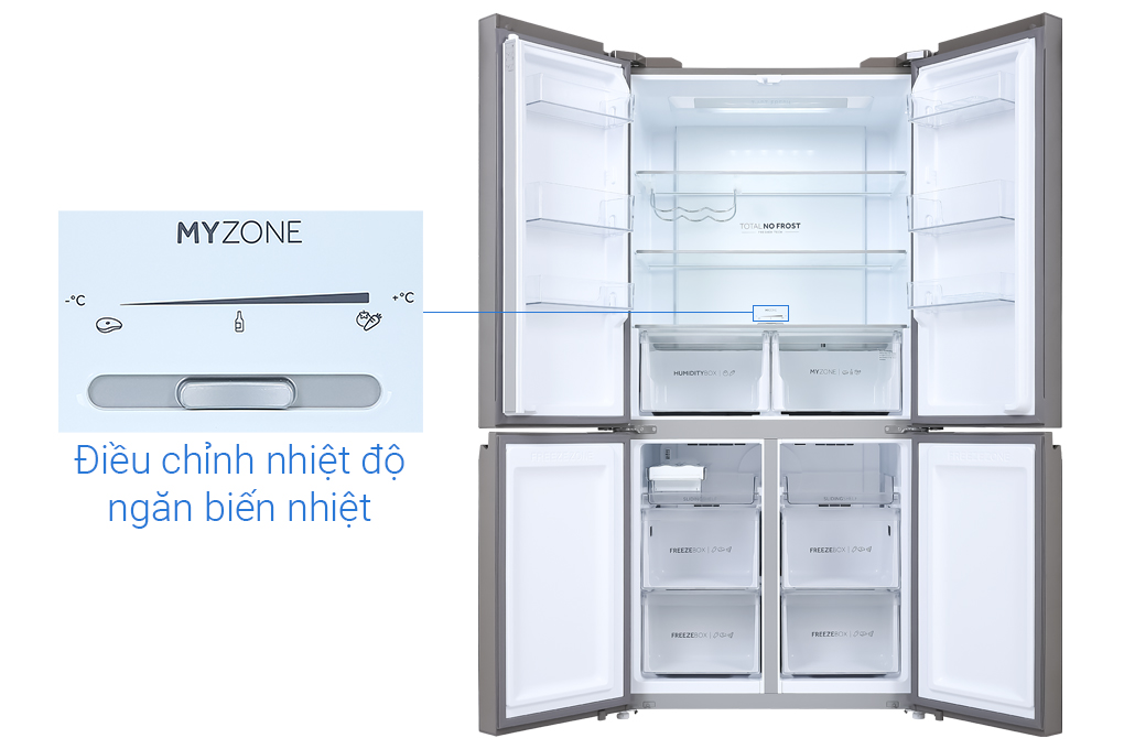 Tủ lạnh Aqua Inverter 549 lít Multi Door AQR-IG636FM(GB)