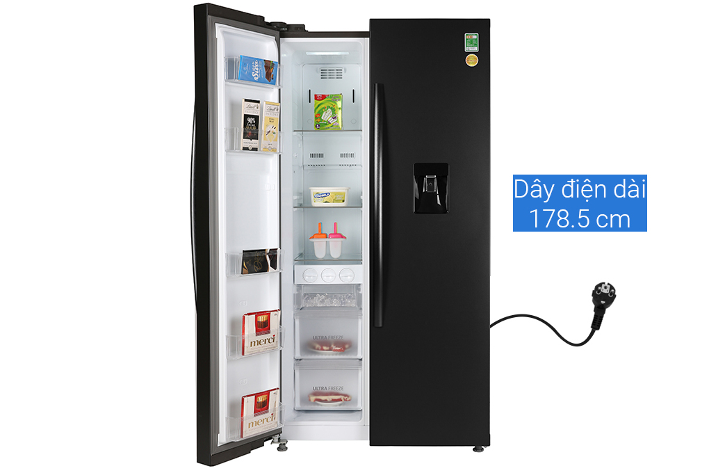 Tủ lạnh Toshiba Inverter 513 lít Side By Side GR-RS682WE-PMV(06)-MG